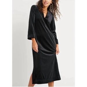 Jude Connally Katie Maxi Dress Black Velvet Size S NEW